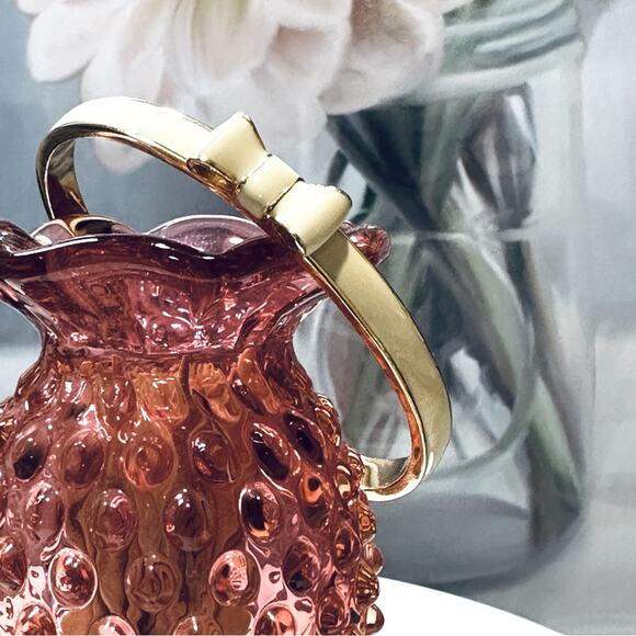 Kate Spade - "Take A Bow" Cream Enameled Bangle Bracelet - Picture 6 of 12